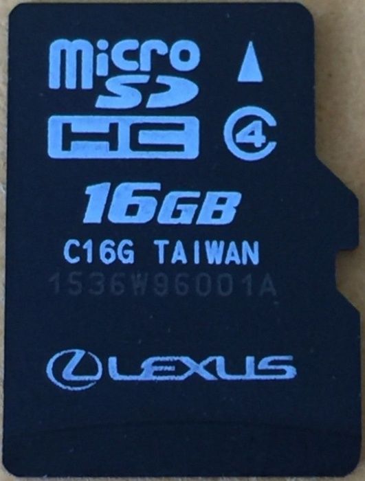 Ново Lexus 2024г Micro SD Card Europe Оригинална Навигационна Сд карта