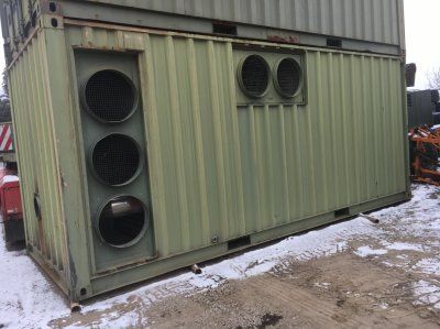 Container cu încălzire industrială
