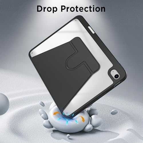 Нов Здрав Калъф кейс за таблет iPad A16 2025/2022 360° PU Кожа Стойка