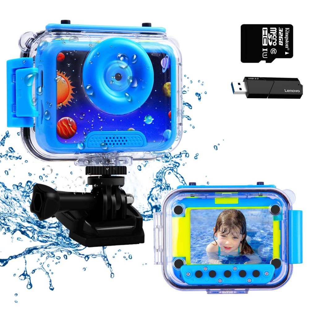 Детска HD Екшън камера/водоустойчив фотоапарат 20MP/подводен спорт