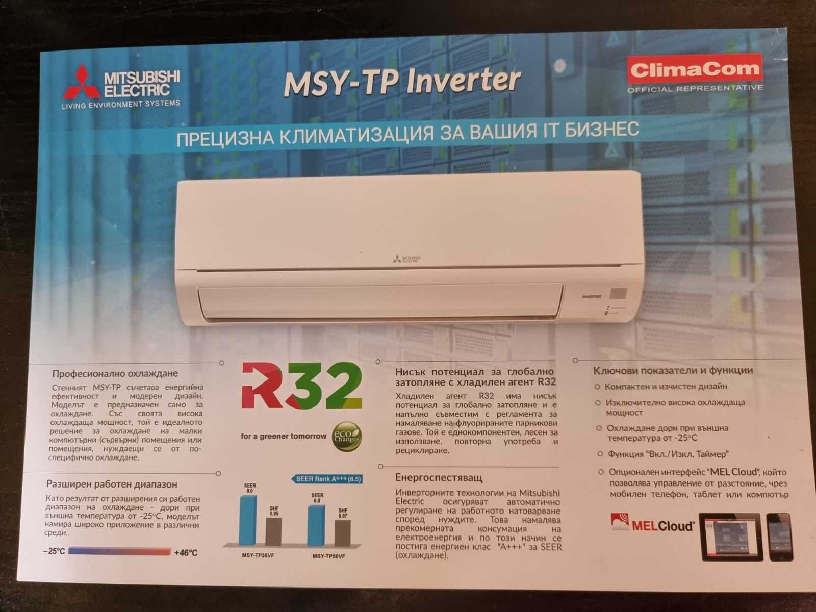 Хиперинверторен климатик Mitsubishi Electric MSZ-LN60VGW /MUZ-LN60VG