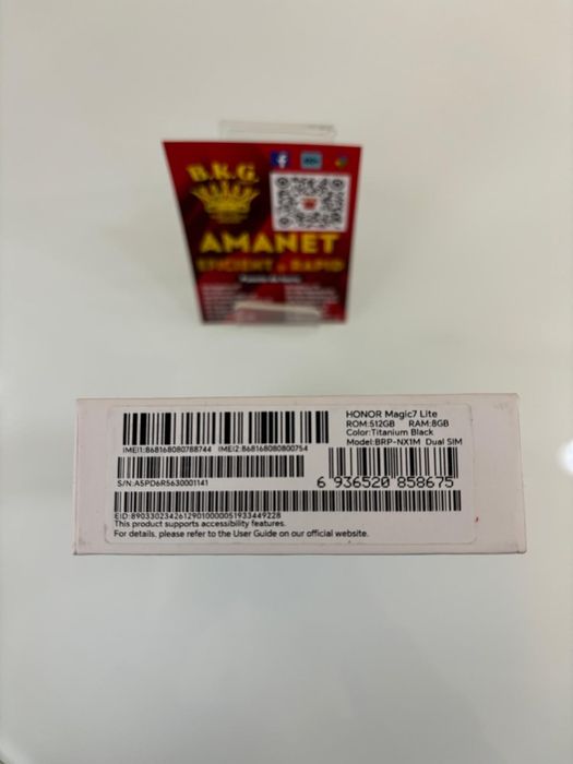 Honor Magic 7 Lite sigilat 512gb Amanet BKG