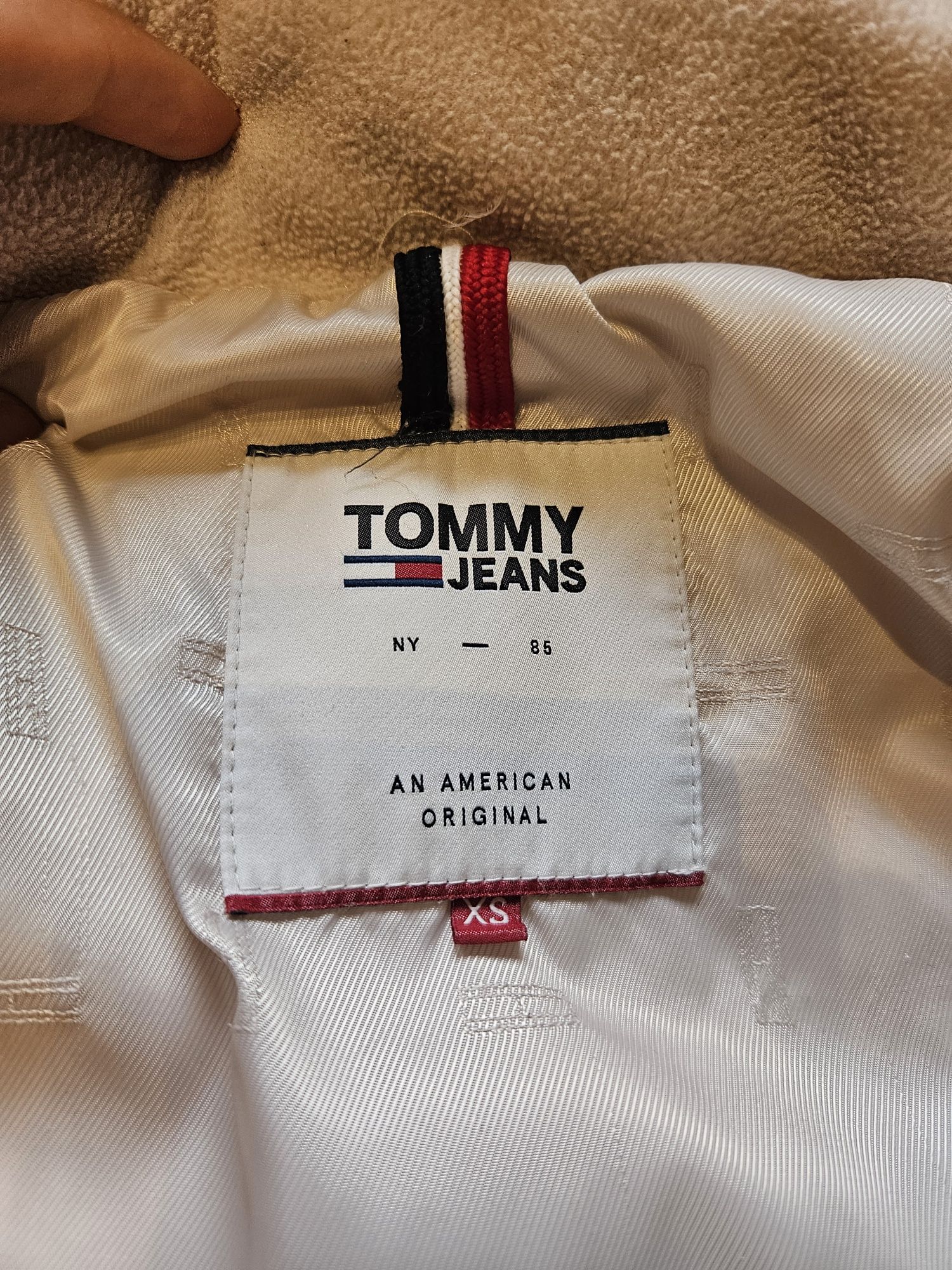 Tommy Hilfiger XS пухено яке пухенка с гъши пух