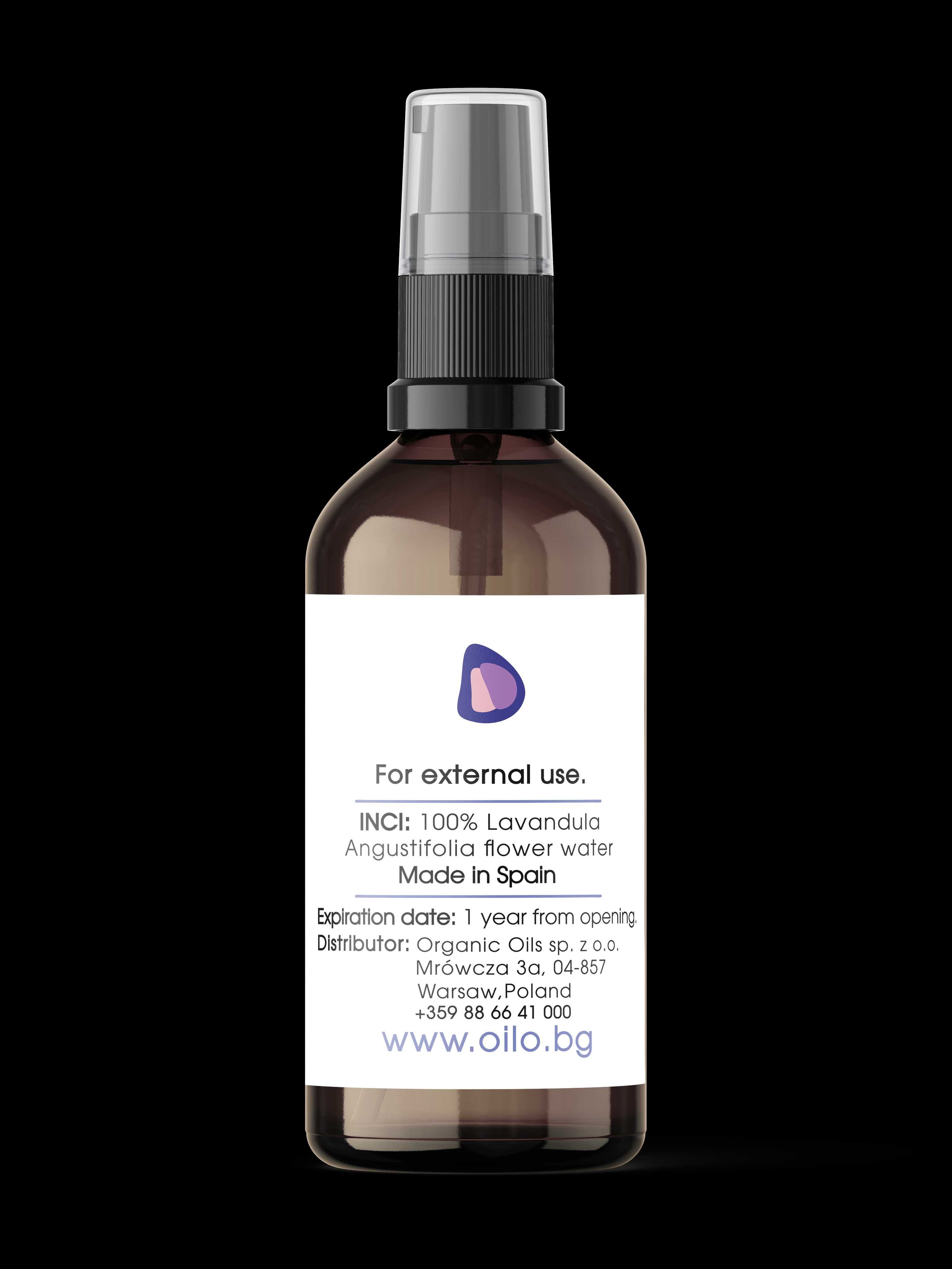 Oilo БИО Етерични масла Лавандулов хидролат - Lavender Hydrolate