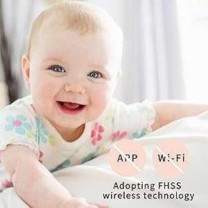 Бебефон с камера Teble – 720p HD, голям дисплей, въртене и зум