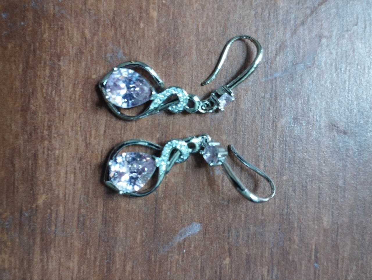 серьги покрые стерлинг серебро 925