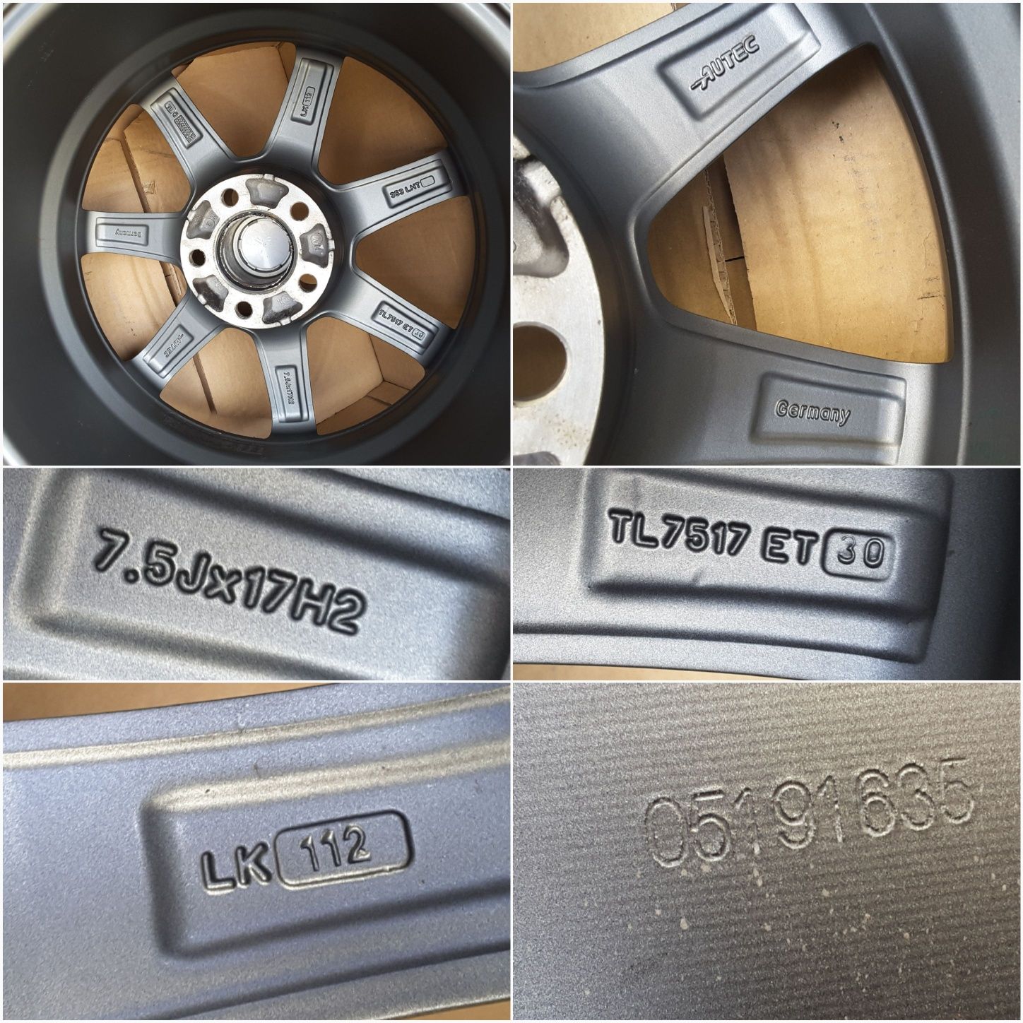 jante aliaj 17; 5x112; Mercedes C, E class w203, w211, w213, GLC, GLK