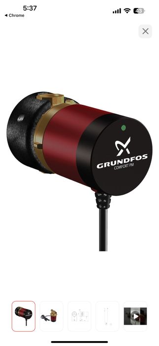 Насос циркуляционнай Grundfos COMFORT 15-14 B PM