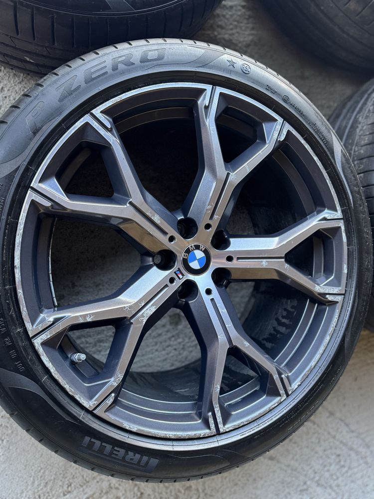 Jante Bmw X5 X6 R21 G05 G06 Originale M741 Pirelli Rft* de vara
