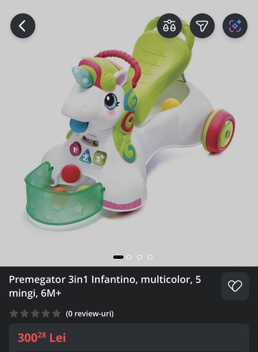 Premergator 3 în 1 unicorn