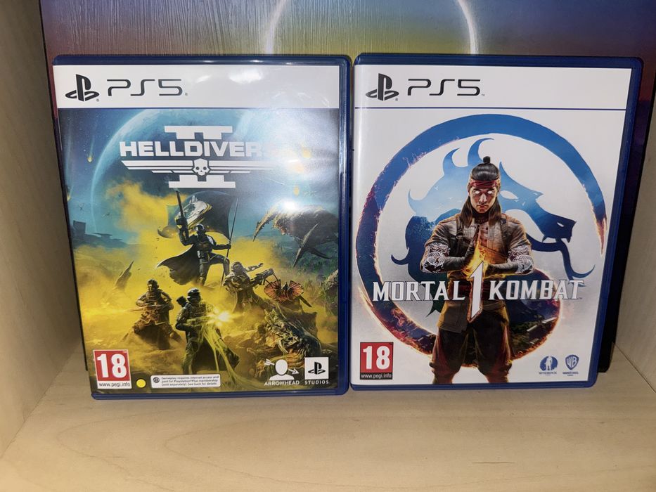 Jocuri PS5 mortal kombat helldivers accept schimburi