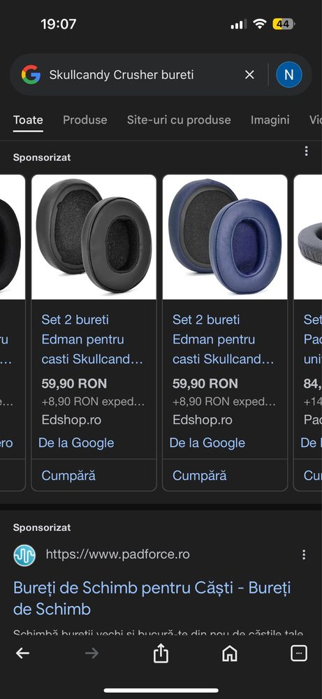 Vand casti Over the Earpliable SkullCandy crusher evo