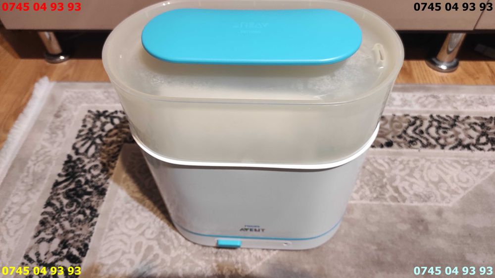 sterilizator AVENT SCF285 03 cu etaj perfect functional plus biberoane