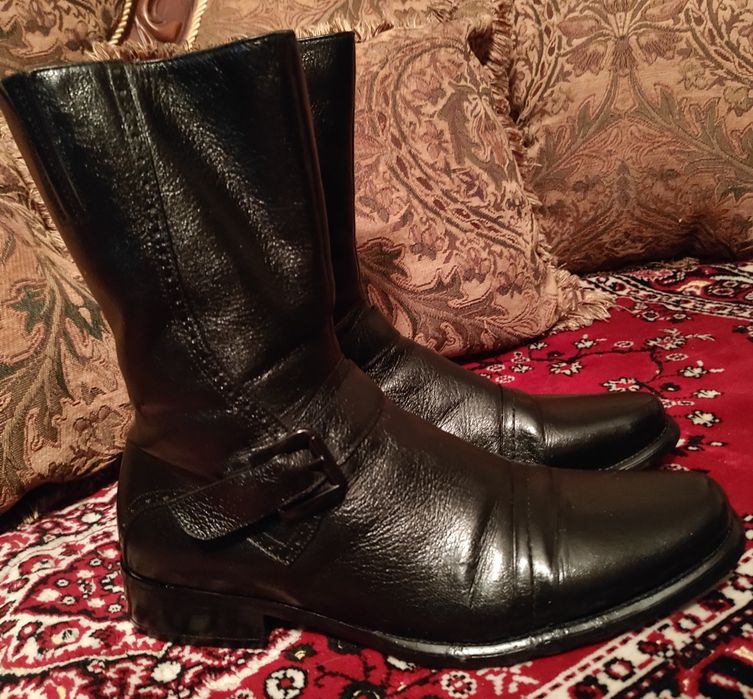 Продам сапоги кожа/натуральный мех б.у. 43-44 размер