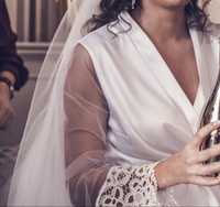 Halat alb personalizat Bride