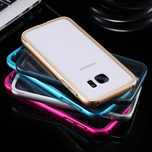 Husa / Bumper aluminiu + spate transparent Samsung S7 , S6 Edge Plus