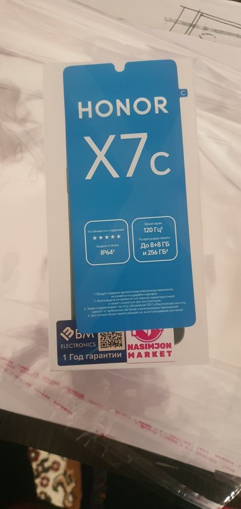 Honor X7c yangi hozir olingan telefon