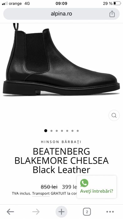 Vand ghete hinson pt barbati nr 42