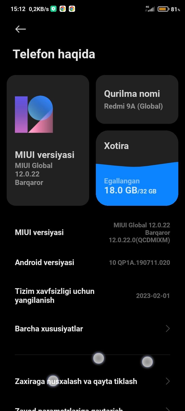 Xiaomi Redmi 9a 32/2GB