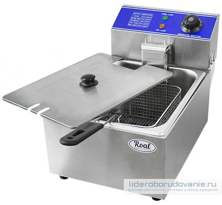 Фритюрница 6л ROAL HEF-6L (275х430х300 мм, 2,5кВт, 220В)