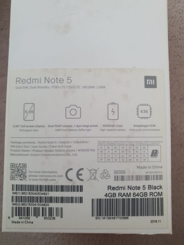 Redmi. 5..в полном порядке. Почти новый.