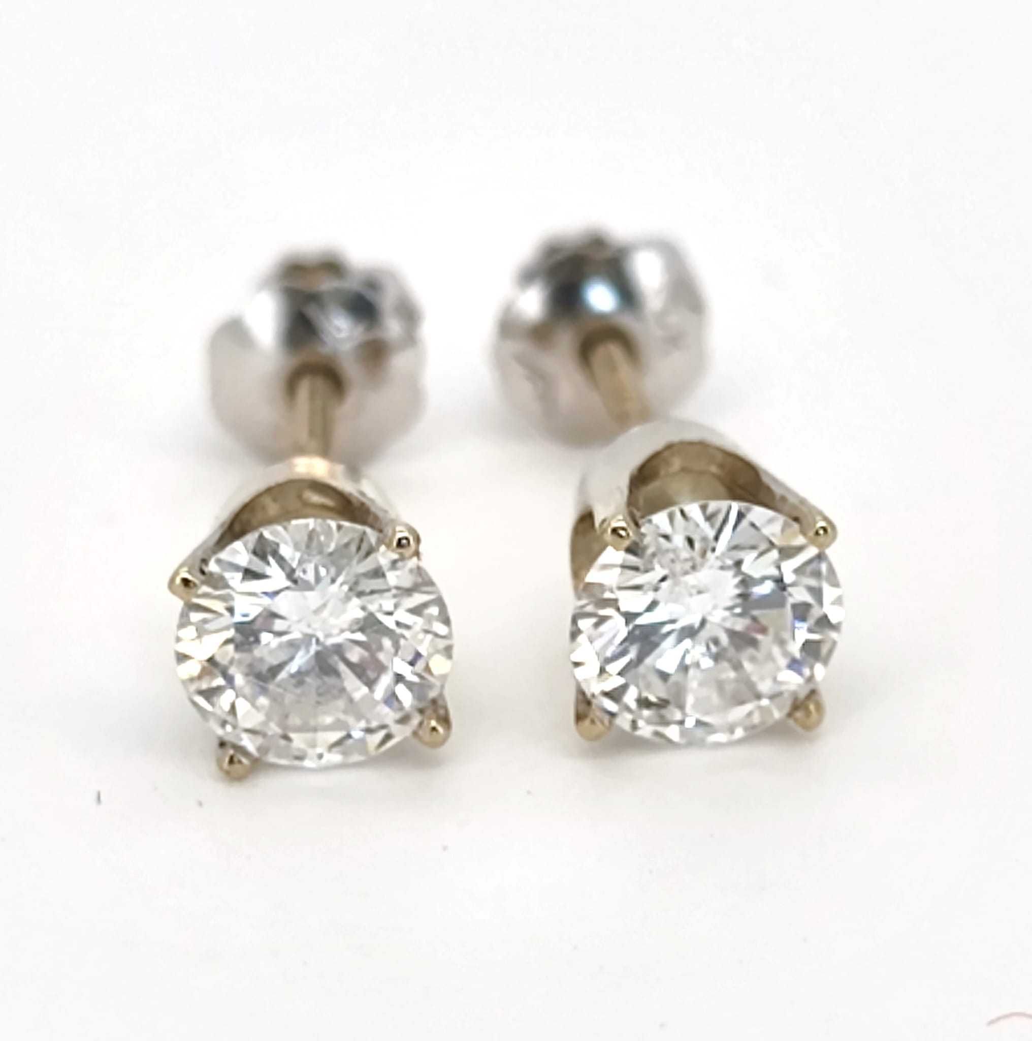 Cercei aur 14k cu diamante 1,25ct