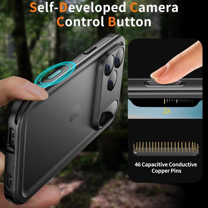 Cozycase ТОП военен защитен водоустойчив калъф IP68 за iPhone 17 Pro