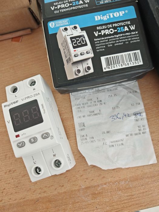 Releu protectie  V-PRO-25A W nou