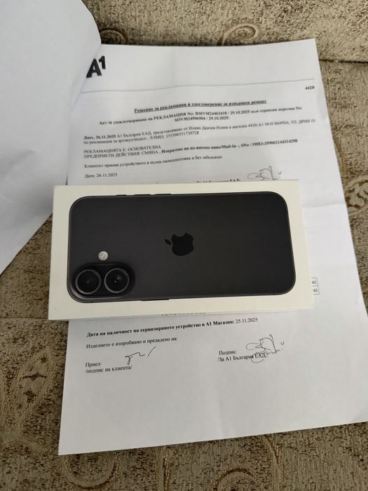 iPhone 16-256GB чисто нов не активиран