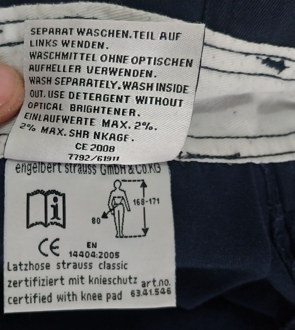 Engelbert Strauss cu pieptar 46