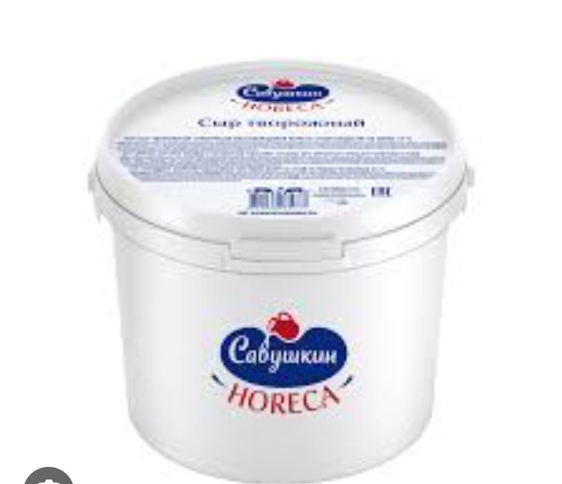 Творожный сыр Савушкин 10.5кг, Сервалюкс professional 11кг