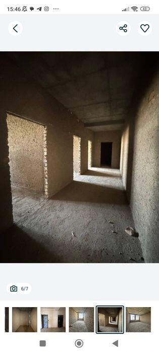 Срочно продаётся 2х-комнатная квартира коробка