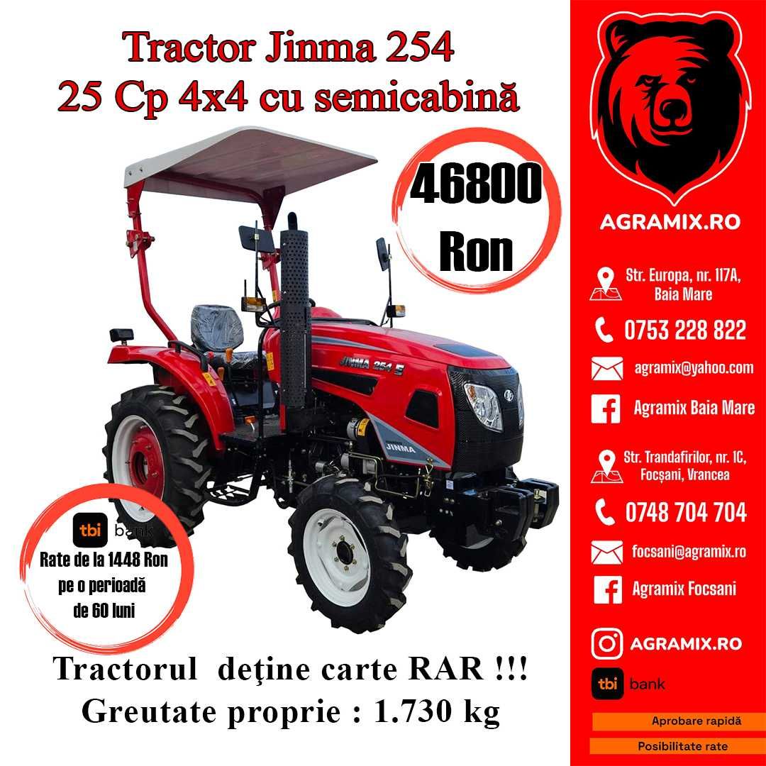 Tractor nou marca JINMA 25CP cu CIV Agramix