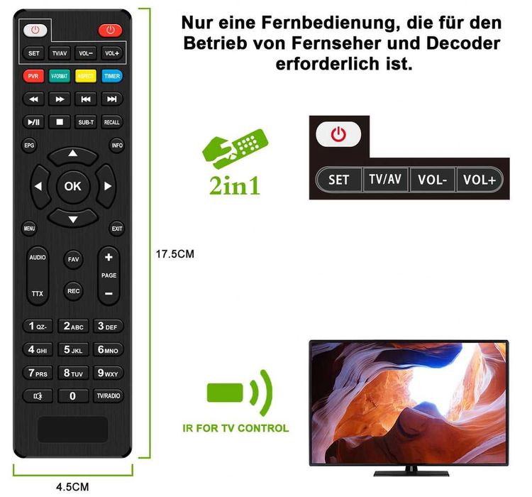 Receptor satelit Dcolor DVB-S S2 Player media USB2.0 și recorder PVR