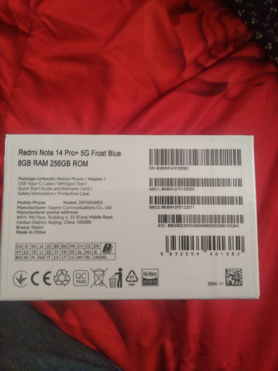 Redmi note 14 pro plus 5g 8/256