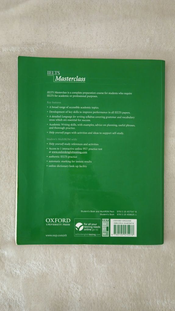 IELTS Masterclass Student's book by Simon Haines & Peter May, Oxford