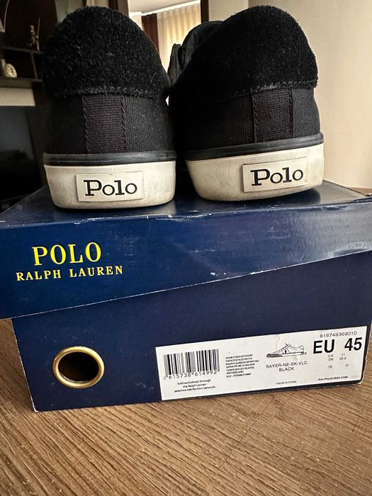 Мъжки черни летни кецове - Polo Ralph Lauren