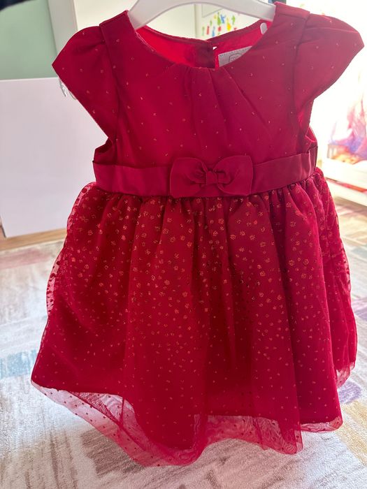 Коледна рокличка 86см