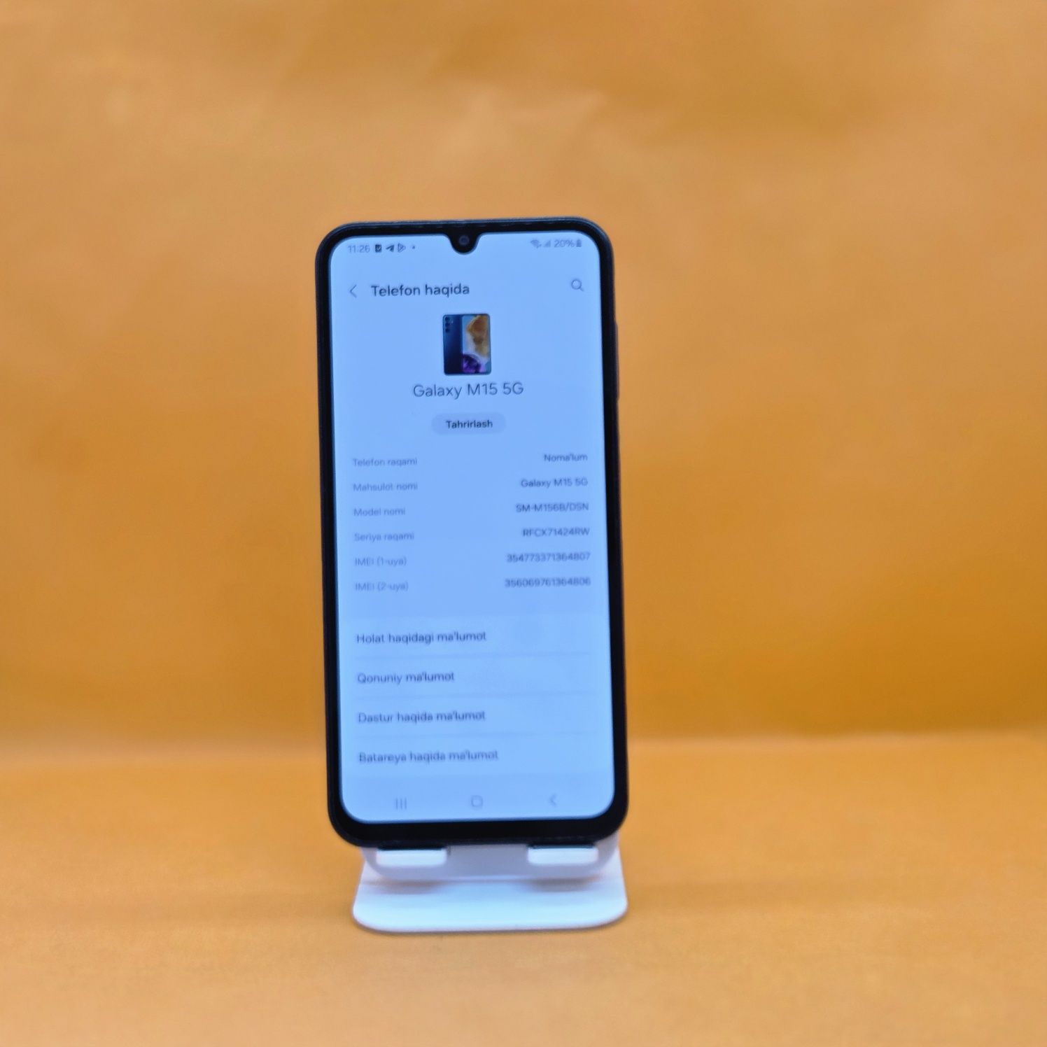 Samsung M15 5g sotiladi dastavka bor