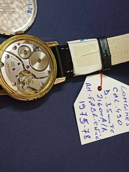 Longines mecanic cal 490
Placat aur 20 microni