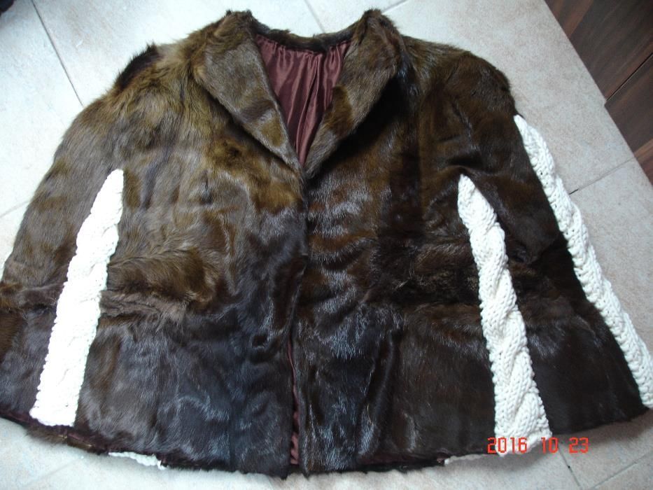 Яке бяло ново Л р-р и естестевен косъм норка