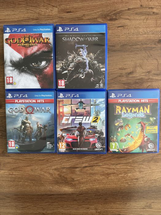 Playstation 4 slim, два джойстика и 5 игри