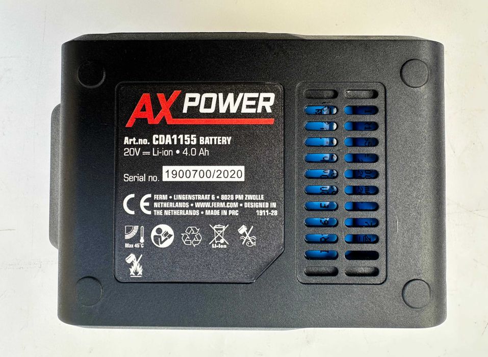Ferm - Ax CDA1155 - Нова акумулаторна батерия 20V 4.0Ah
