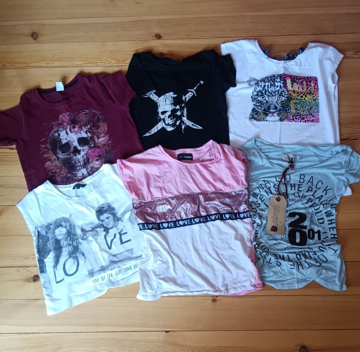НОВА!!! Тениска Desigual и др. качествени дрешки р-р 152см.