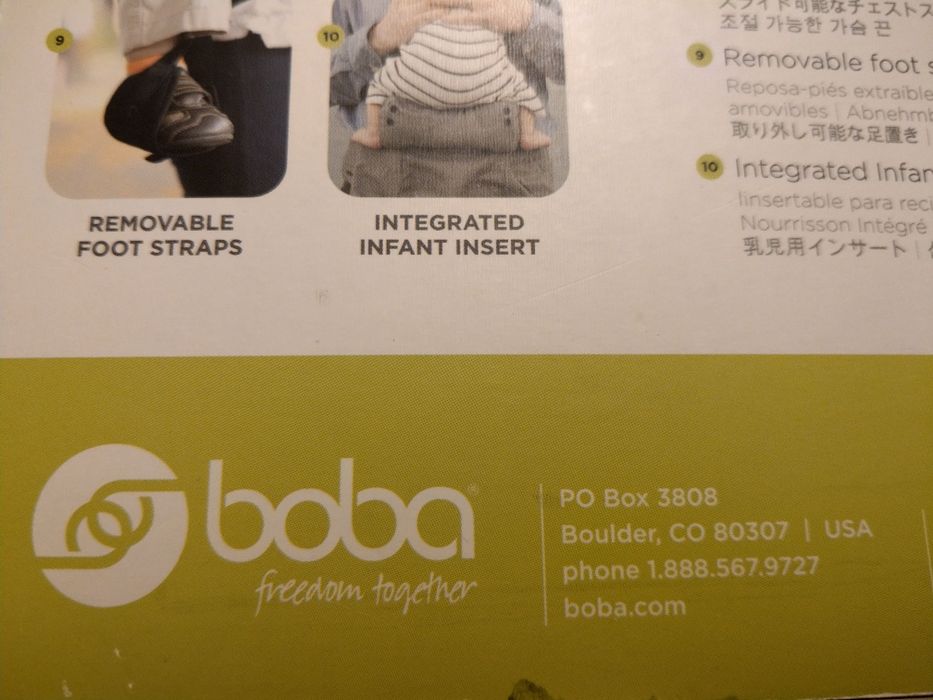 Portbebe BOBA 0-4 ani + accesorii