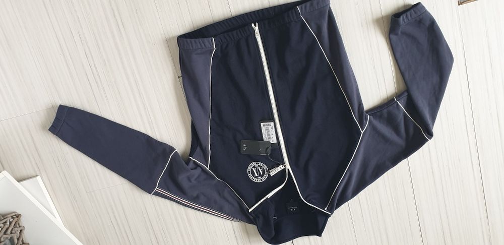 Armani Exchange A/X Full Zip Oversize  XS НОВО ОРИГИНАЛ Мъжко Горнище