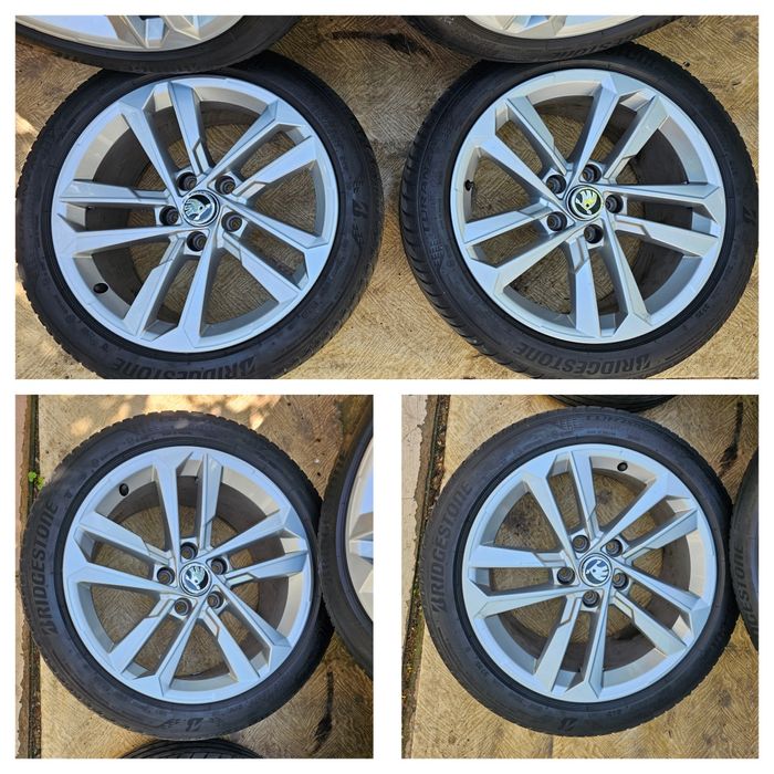 Jante aliaj 17" Audi/Volkswagen/Skoda cu anvelope vara 225/45/17