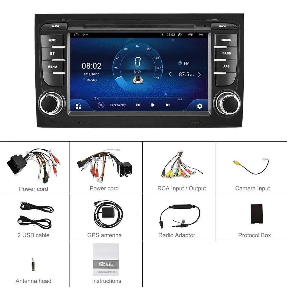 Navigatie Android dedicata Audi A4 B5 B6 B7 Exeo Carplay AndoidAuto