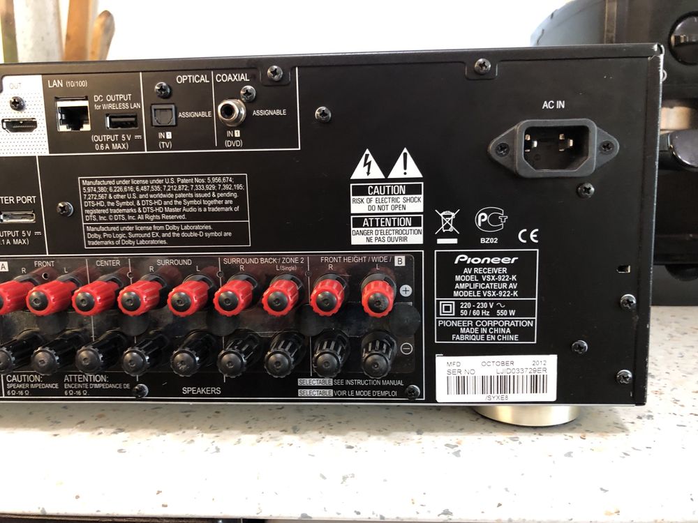 Pioneer VSX-922 resiver