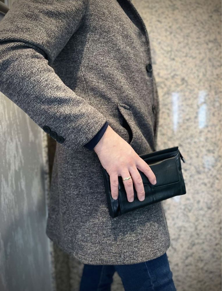 Луксозна мъжка чанта портмоне - Естествена кожа НАМАЛЕНА